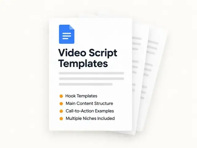 Video script templates document